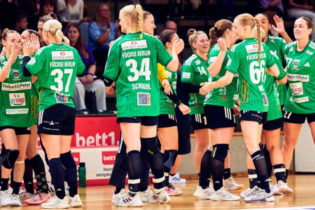 Fuechse Berlin, Mannschaftsbild, GER, 2. Handball - Bundesliga Frauen, Fuechse Berlin vs. Rostocker HC (Rostock Dolphins), Saison 2026 27, 3. Spieltag, 12.09.2026, GER, 2. Handball - Bundesliga Frauen, Fuechse Berlin vs. Rostocker HC (Rostock Dolphins), Saison 2026 27, 3. Spieltag, 12.09.2026, Berlin
