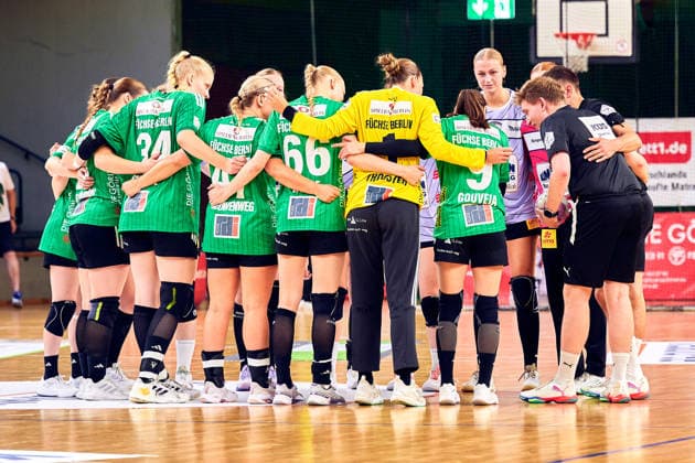 Fuechse Berlin, Mannschaftsbild, GER, 2. Handball - Bundesliga Frauen, Fuechse Berlin vs. Rostocker HC (Rostock Dolphins), Saison 2026 27, 3. Spieltag, 12.09.2026, GER, 2. Handball - Bundesliga Frauen, Fuechse Berlin vs. Rostocker HC (Rostock Dolphins), Saison 2026 27, 3. Spieltag, 12.09.2026, Berlin