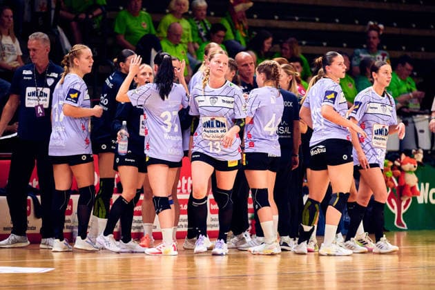 Rostocker HC, Mannschaftsbild, GER, 2. Handball - Bundesliga Frauen, Fuechse Berlin vs. Rostocker HC (Rostock Dolphins), Saison 2026 27, 3. Spieltag, 12.09.2026, GER, 2. Handball - Bundesliga Frauen, Fuechse Berlin vs. Rostocker HC (Rostock Dolphins), Saison 2026 27, 3. Spieltag, 12.09.2026, Berlin