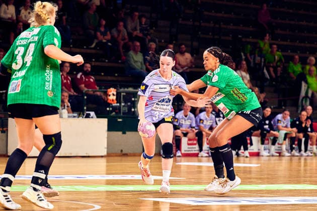 NEELE MARIA KONARSKE (Rostock Dolphins, 37), GER, 2. Handball - Bundesliga Frauen, Fuechse Berlin vs. Rostocker HC (Rostock Dolphins), Saison 2026 27, 3. Spieltag, 12.09.2026, GER, 2. Handball - Bundesliga Frauen, Fuechse Berlin vs. Rostocker HC (Rostock Dolphins), Saison 2026 27, 3. Spieltag, 12.09.2026, Berlin