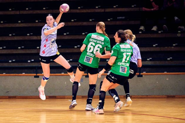 NEELE MARIA KONARSKE (Rostock Dolphins, 37), GER, 2. Handball - Bundesliga Frauen, Fuechse Berlin vs. Rostocker HC (Rostock Dolphins), Saison 2026 27, 3. Spieltag, 12.09.2026, GER, 2. Handball - Bundesliga Frauen, Fuechse Berlin vs. Rostocker HC (Rostock Dolphins), Saison 2026 27, 3. Spieltag, 12.09.2026, Berlin