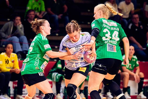 Maya Janssen (Rostock Dolphins, 44) GER, 2. Handball - Bundesliga Frauen, Fuechse Berlin vs. Rostocker HC (Rostock Dolphins), Saison 2026 27, 3. Spieltag, 12.09.2026, GER, 2. Handball - Bundesliga Frauen, Fuechse Berlin vs. Rostocker HC (Rostock Dolphins), Saison 2026 27, 3. Spieltag, 12.09.2026, Berlin