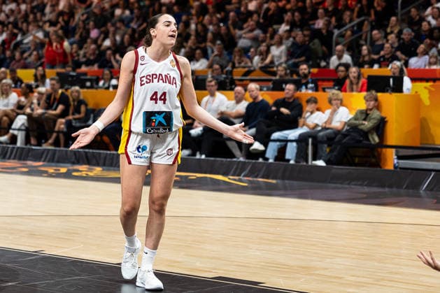 Iyana Martin (Spanien, 44) enttaeuscht Enttaeuschung, GER, Spanien vs. USA, Basketball, FIBA Women s World Cup 2026, Halbfinale, 12.09.2026 GER, Spanien vs. USA, Basketball, FIBA Women s World Cup 2026, Halbfinale, 12.09.2026 Berlin Copyright: xEibner-Pressefoto MaxxVincenx EP_MVN