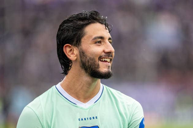 Kevin Sessa (Hertha BSC, 08) jubelt nach dem 1:3 Sieg GER, VfL Osnabrueck vs. Hertha BSC, Fussball, 2. Bundesliga, 5. Spieltag, Spielzeit 2026 2027, 13.09.2026 DFL Regulations prohibit any use of photographers as image sequences and or quasi-video. GER, VfL Osnabrueck vs. Hertha BSC, Fussball, 2. Bundesliga, 5. Spieltag, Spielzeit 2026 2027, 13.09.2026 Osnabrueck Copyright: xEibner-Pressefoto JanxRollingerx EP_JSK