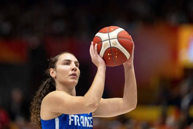 Carla Leite (Frankreich, 00) beim Freiwurf, GER, USA vs. Frankreich, Basketball, FIBA Women s World Cup 2026, Finale, 13.09.2026 GER, USA vs. Frankreich, Basketball, FIBA Women s World Cup 2026, Finale, 13.09.2026 Berlin Copyright: xEibner-Pressefoto MaxxVincenx EP_MVN