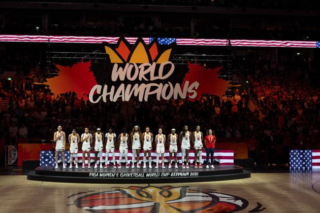 Weltmeister USA, US-amerikanische Mannschaft, Goldmedaille, GER, USA vs. Frankreich, Basketball, FIBA Women s World Cup 2026, Finale, 13.09.2026 GER, USA vs. Frankreich, Basketball, FIBA Women s World Cup 2026, Finale, 13.09.2026 Berlin Copyright: xEibner-Pressefoto MaxxVincenx EP_MVN