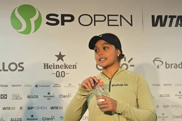 Villa Lobos Park, Sao Paulo (SP), 09 14 2026 - SPORTS SP-OPEN: LUISA-STEFANI - Tennis player Nana (BRA), during a press conference, PK, Pressekonferenz for the SP OPEN WTA, Tennis Damen 250, held at Villa Lobos Park, in Sao Paulo, on the afternoon of Monday, September 14 (Photo: Eduardo Carmim Photo Premium SPP) 30930 (Eduardo Carmim SPP) Copyright: xEduardoxCarmimx xSPPx spp-en-EdCa-eduardo_carmim_photo_premium_507202