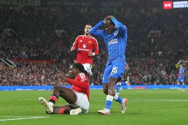 Malick Yalcouye of Brighton dejected following a failed chance to score Manchester United, ManU v Brighton & Hove Albion, EFL Carabao Cup, Football, Old Trafford, UK - 16 Sep 2026Manchester Old Trafford United Kingdom EDITORIAL USE ONLY No use with unauthorised audio, video, data, fixture lists, club league logos or live services. Online in-match use limited to 120 images, no video emulation. No use in betting, games or single club league player publications. Copyright: xPhilxOldham Shutterstockx 17154491ad