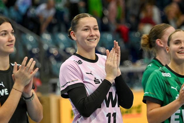 Lilly Janssen (VfL Oldenburg, 11) GER, VfL Oldenburg vs. SU Neckarsulm, ALSCO Handball Bundesliga Frauen, 4. Spieltag, Saison 2026 2027, 16.09.2026, VfL Oldenburg vs. SU Neckarsulm, ALSCO Handball Bundesliga Frauen, 4. Spieltag, Saison 2026 2027, 16.09.2026 Oldenburg Copyright: xEibner-Pressefoto RobertxGertzenx EP_RGN