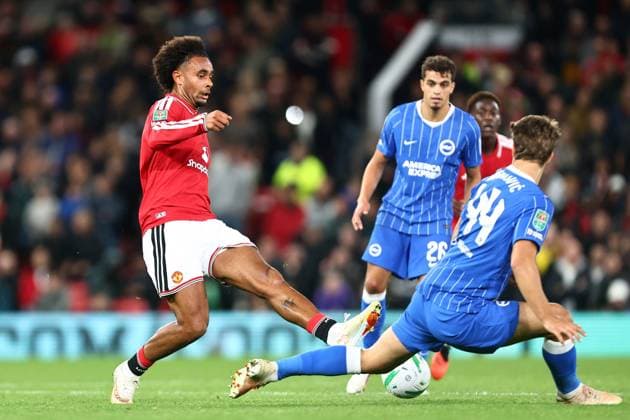 Joshua Zirkzee of Manchester United, ManU Manchester United v Brighton & Hove Albion, EFL Carabao Cup, Football, Old Trafford, UK - 16 Sep 2026Manchester Old Trafford United Kingdom EDITORIAL USE ONLY No use with unauthorised audio, video, data, fixture lists, club league logos or live services. Online in-match use limited to 120 images, no video emulation. No use in betting, games or single club league player publications. Copyright: xPhilxOldham Shutterstockx 17154491bn