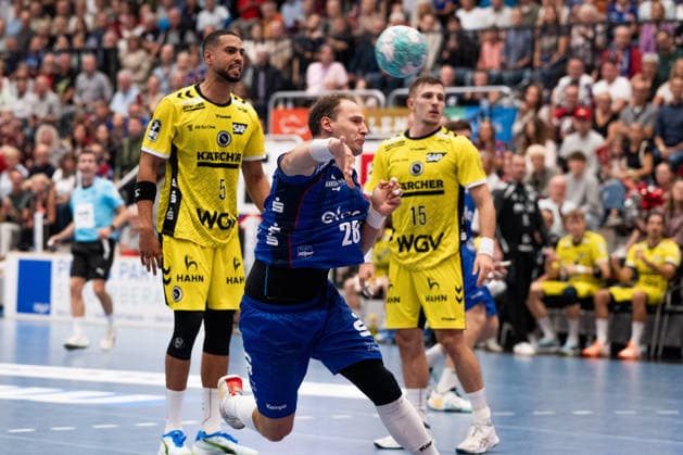 Tobias Heinzelmann (HBW Balingen Weilstetten, 28), HBW Balingen Weilstetten vs. TVB Stuttgart, GER, Opel 1. Handball Bundesliga, Meisterschaft, Spieltag 5, Saison 2026 2027, 18.09.2026, Eibner-Pressefoto Andreas Ulmer HBW Balingen Weilstetten vs. TVB Stuttgart, GER, Opel 1. Handball Bundesliga, Meisterschaft, Spieltag 5, Saison 2026 2027, 18.09.2026, Balingen Copyright: xEibner-Pressefoto AndreasxUlmerx EP_AUR