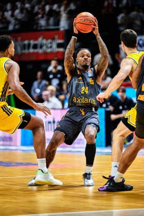COBE WILLIAMS (Chemnitz 99, 24), GER, ALBA Berlin vs. Chemnitz 99, Basketball Herren, easy Credit BBL, Saison 2026 27, 1. Spieltag, 18.09.2026 GER, ALBA Berlin vs. Chemnitz 99, Basketball Herren, easy Credit BBL, Saison 2026 27, 1. Spieltag, 18.09.2026 Berlin