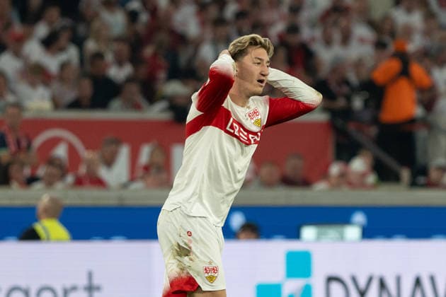 Angelo Stiller (VfB Stuttgart, 06), enttäuscht, Enttäuschung, frustriert, Frust, verärgert, Ärger, GER, VfB Stuttgart vs. Borussia Dortmund, Fussball, 1. Bundesliga, 4. Spieltag, Spielzeit 2026 2027, 19.09.2026, DFL REGULATIONS PROHIBIT ANY USE OF PHOTOGRAPHS AS IMAGE SEQUENCES AND OR QUASI-VIDEO, GER, VfB Stuttgart vs. Borussia Dortmund, Fussball, 1. Bundesliga, 4. Spieltag, Spielzeit 2026 2027, 19.09.2026, Stuttgart Copyright: xEibner-Pressefoto EdwardxCheungx EP_ECG