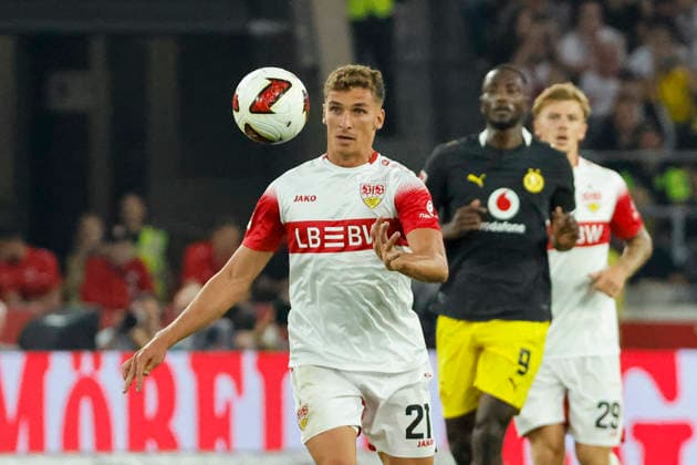 Grischa Prömel, Promel (VfB Stuttgart, 21) am Ball , Deutschland, Fussball, 1. Bundesliga, 4.Spieltag, 2026 2027, VfB Stuttgart vs. Borussia Dortmund, 19.09.2026, Stuttgart MHP Arena Deutschland Copyright: xGrantxHubbsx