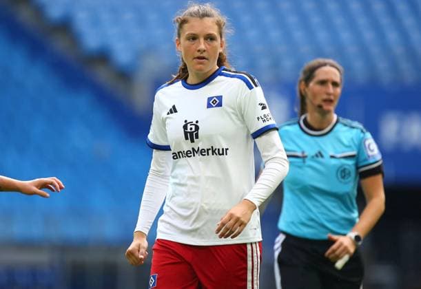 20.09.2026, xcex, GER, Hamburg, Volksparkstadion, Frauenfussball, 1. Bundesliga, DIE LIGA, Google Pixel Frauen-Bundesliga Saison 2026 2027, Spieltag 5, HSV, FCN, Hamburger SV - 1. FC Nuernberg, Lotta Wrede (HSV) DFL regulations prohibit any use of photographs as image sequences and or quasi-video