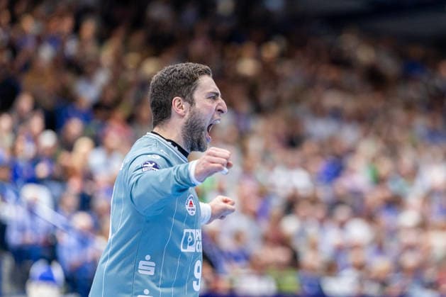 Domenico Ebner (TBV Lemgo Lippe, 94) jubelt nach einer Parade GER, TBV Lemgo Lippe vs. HC Erlangen, Handball, 1. Bundesliga, 5. Spieltag, Spielzeit 2026 2027, 20.09.2026 GER, TBV Lemgo Lippe vs. HC Erlangen, Handball, 1. Bundesliga, 5. Spieltag, Spielzeit 2026 2027, 20.09.2026 Lemgo Copyright: xEibner-Pressefoto JanxRollingerx EP_JSK