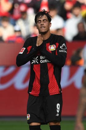 Afonso Moreira ( Bayer 04 Leverkusen, 09 ) aergert sich ueber seine vergebene Torchance. GER, Bayer 04 Leverkusen vs RB Leipzig, Fussball, Bundesliga, 4. Spieltag, Spielzeit 2026 2027, 20.09.2026 DFL REGULATIONS PROHIBIT ANY USE OF PHOTOGRAPHS AS IMAGE SEQUENCES AND OR QUASI-VIDEO GER, Bayer 04 Leverkusen vs RB Leipzig, Fussball, Bundesliga, 4. Spieltag, Spielzeit 2026 2027, 20.09.2026 Leverkusen Copyright: xEibner-Pressefoto ThomasxThienelx EP_TTL