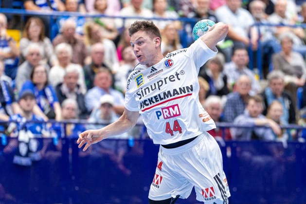 Christoph Steinert (HC Erlangen, 44) im Torwurf GER, TBV Lemgo Lippe vs. HC Erlangen, Handball, 1. Bundesliga, 5. Spieltag, Spielzeit 2026 2027, 20.09.2026 GER, TBV Lemgo Lippe vs. HC Erlangen, Handball, 1. Bundesliga, 5. Spieltag, Spielzeit 2026 2027, 20.09.2026 Lemgo Copyright: xEibner-Pressefoto JanxRollingerx EP_JSK