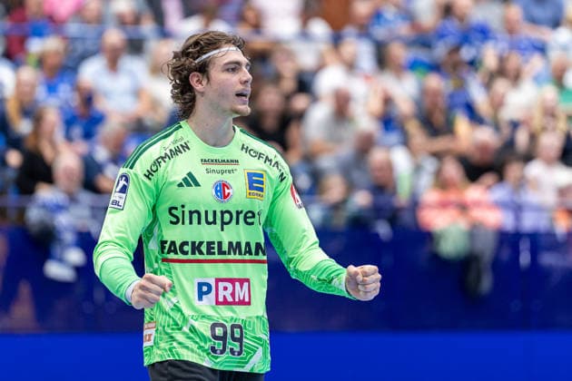 Tin Herceg (HC Erlangen, 99) jubelt GER, TBV Lemgo Lippe vs. HC Erlangen, Handball, 1. Bundesliga, 5. Spieltag, Spielzeit 2026 2027, 20.09.2026 GER, TBV Lemgo Lippe vs. HC Erlangen, Handball, 1. Bundesliga, 5. Spieltag, Spielzeit 2026 2027, 20.09.2026 Lemgo Copyright: xEibner-Pressefoto JanxRollingerx EP_JSK