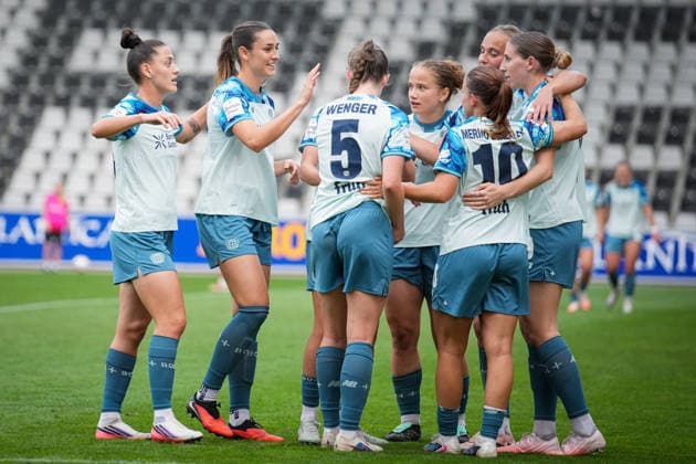Fussball, Google Pixel Frauen-Bundesliga, 5. Spieltag, 2026 2027, SC Freiburg vs. Bayer 04 Leverkusen, 20.09.2026, Dreisamstadion, Freiburg, Estrella Merino Gonzalez (Bayer 04 Leverkusen, 10) Tor, Torjubel, Freiburg Dreisamstadion Baden-Württemberg Deutschland Copyright: xFINLEYxMÖRCHx