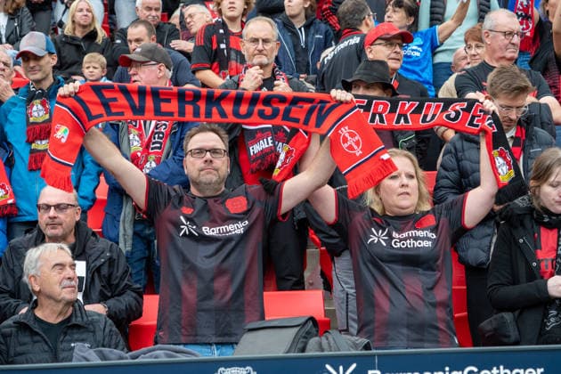Deutschland: 1.Bundesliga 2026 2027, 4. Spieltag, Bayer 04 Leverkusen vs RB Leibzig, Samstag, 20.09.2026 BayArena-Stadion (Leverkusen-Nordrhein-Westfalen): Leverkusen-Fans, Ultras, Schal, Fahnen, Gesichtsausdruck, Emotionen, Leverkusen BayArena-Stadion-Leverkusen Deutschland Copyright: xOrhanxHabashx