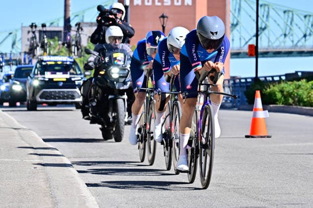 Guazzini Vittoria, Longo Borghini Elisa, Trinca Colonel Monica Mixed Relay 2026 Road cycling, Rad, Radsport, Strasse World Championships Montreal Guazzini Vittoria, Longo Borghini Elisa, Trinca Colonel Monica Italien, Italy 7th World Championships - Mixed Relay TTT 2026 UCI Road World Championships in Montreal, Canada. The Road World Championships mark the 99th edition of the annual global competition in road cycling. Mixed Relay UCI-Straßenweltmeisterschaften (Rad WM, Straßenrad-Weltmeisterschaften)