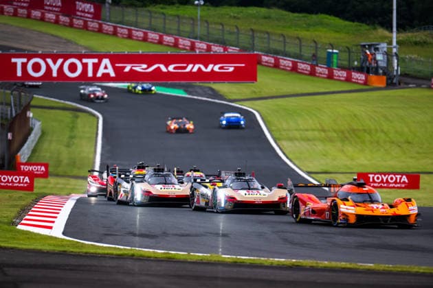 FIA WEC - 6 HOURS OF FUJI 2026 start of the race, depart, 12 NATO Norman (fra), STEVENS Will (gbr), Cadillac Hertz Team Jota, Cadillac V-Series.R 12, Hypercar, action 38 BAMBER Earl (nzl), BOURDAIS SÃ bastien (fra), AITKEN Jack (gbr), Cadillac Hertz Team Jota, Cadillac V-Series.R 38, Hypercar, action during the 6 Hours of Fuji 2026, 6th round of the 2026 FIA World Endurance Championship, from September 25 to 27, 2026 on the Fuji Speedway in Oyama, Shizuoka, Japan - OyamaJapan Copyright: xMariusxHeckerx
