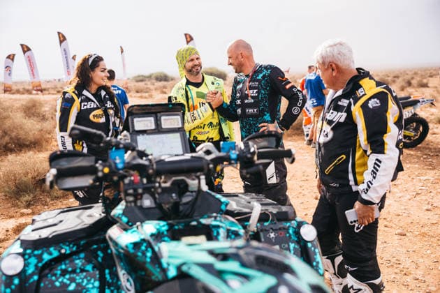 W2RC - RALLYE DU MAROC 2026 KANOPKINAS Antanas (ltu), CFMoto Thunder Racing Team, CFMoto CForce 1000, FIM W2RC, Quad, MARTINEZ Suany (bol), Team Can Am Martinez, Can-Am Renegade, FIM W2RC, Quad, MARTINEZ Leonardo (bol), Team Can Am Martinez, Can-Am Renegade, FIM W2RC, Quad, portrait during the Prologue of the Rallye du Maroc 2026, 4th round of the 2026 WR2C Championship from September 28, 2026 in Agadir, Morocco - AgadirMorocco Copyright: xDamienxSaulnierx