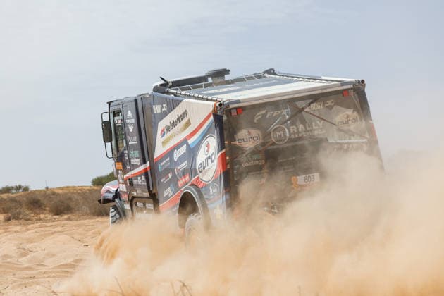 W2RC - RALLYE DU MAROC 2026 603 VAN DEN BRINK Mitchel (ned), VAN HEUN Bart (ned), VAN DE POL Jarno (ned), Iveco Powerstar, Team De Rooy, TRK T5.1, action, during the Prologue of the Rallye du Maroc 2026, 4th round of the 2026 WR2C Championship from September 28, 2026 in Agadir, Morocco - AgadirMorocco Copyright: xDamienxSaulnierx