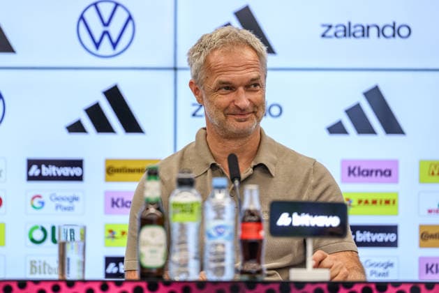 GER, Frankfurt, Pressekonferenz mit Nia Künzer, Christian Wück und Michael Urbansky, hybride Medienrunde, DFB, Start WM-Saison, Deutsche Nationalmannschaft, DFB Campus im Bild: DFB Pressekonferenz, PK zum Start der WM Saison der Deutschen Nationalmannschaft der Frauen und der U23 am DFB Campus DFB DFL REGULATIONS PROHIBIT ANY USE OF PHOTOGRAPHS AS IMAGE SEQUENCES AND OR QUASI-VIDEO, 29.09.2026 Copyright: HMBxMedia HendrikxHamelau