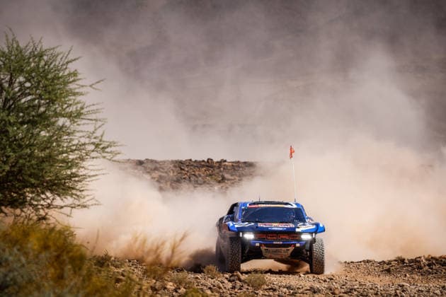 W2RC - RALLYE DU MAROC 2026 225 SAINZ Carlos (esp), OLIVERAS Daniel (esp), Ford Raptor, Ford Racing, FIA W2RC, ULT T1+, action, during the Stage 2 of the Rallye du Maroc 2026, 4th round of the 2026 WR2C Championship from September 30, 2026 around Zagora, Morocco - AgadirMorocco Copyright: xDamienxSaulnierx