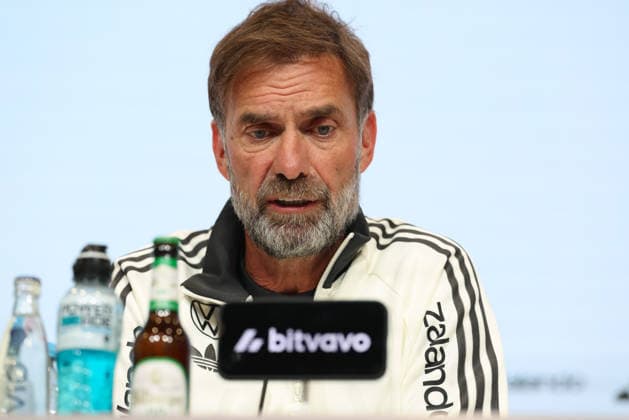 Juergen Klopp (Deutschland, Bundestrainer) bei der Pressekonferenz, GER, Deutschland Nationalmannschaft, Abschluss-Pressekonferenz, Fussball, UEFA Nations League, Saison 2026 2027, 30.09.2026, GER, Deutschland Nationalmannschaft, Abschluss-Pressekonferenz, Fussball, UEFA Nations League, Saison 2026 2027, 30.09.2026 Muenchen Copyright: xEibner-Pressefoto JennixMaulx EP_JML