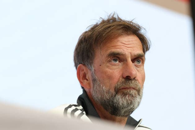 Juergen Klopp (Deutschland, Bundestrainer) bei der Pressekonferenz, GER, Deutschland Nationalmannschaft, Abschluss-Pressekonferenz, Fussball, UEFA Nations League, Saison 2026 2027, 30.09.2026, GER, Deutschland Nationalmannschaft, Abschluss-Pressekonferenz, Fussball, UEFA Nations League, Saison 2026 2027, 30.09.2026 Muenchen Copyright: xEibner-Pressefoto JennixMaulx EP_JML