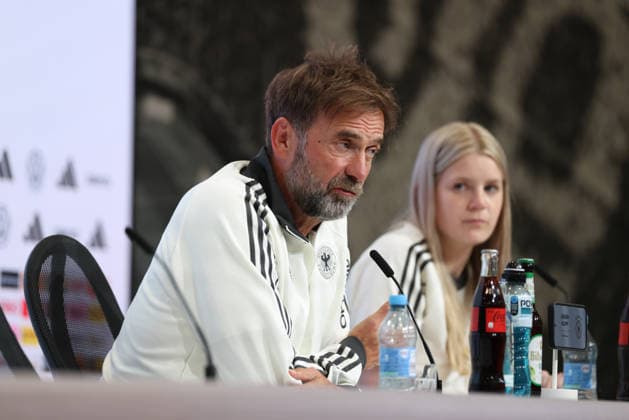 Juergen Klopp (Deutschland, Bundestrainer) bei der Pressekonferenz, GER, Deutschland Nationalmannschaft, Abschluss-Pressekonferenz, Fussball, UEFA Nations League, Saison 2026 2027, 30.09.2026, GER, Deutschland Nationalmannschaft, Abschluss-Pressekonferenz, Fussball, UEFA Nations League, Saison 2026 2027, 30.09.2026 Muenchen Copyright: xEibner-Pressefoto JennixMaulx EP_JML