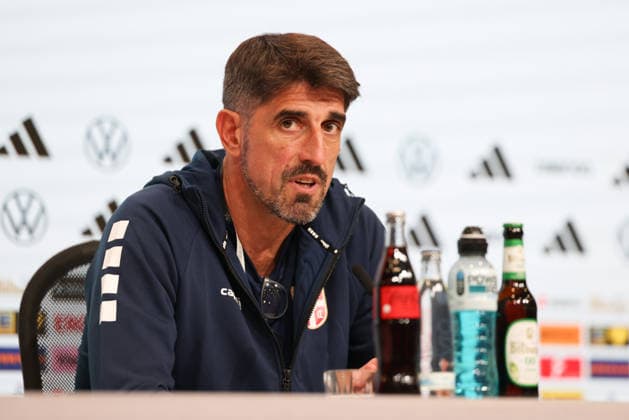Veljko Paunovic (Serbien, Nationaltrainer) bei der Pressekonferenz, GER, Serbien Nationalmannschaft, Abschluss-Pressekonferenz, Fussball, UEFA Nations League, Saison 2026 2027, 30.09.2026, GER, Serbien Nationalmannschaft, Abschluss-Pressekonferenz, Fussball, UEFA Nations League, Saison 2026 2027, 30.09.2026 Muenchen Copyright: xEibner-Pressefoto JennixMaulx EP_JML