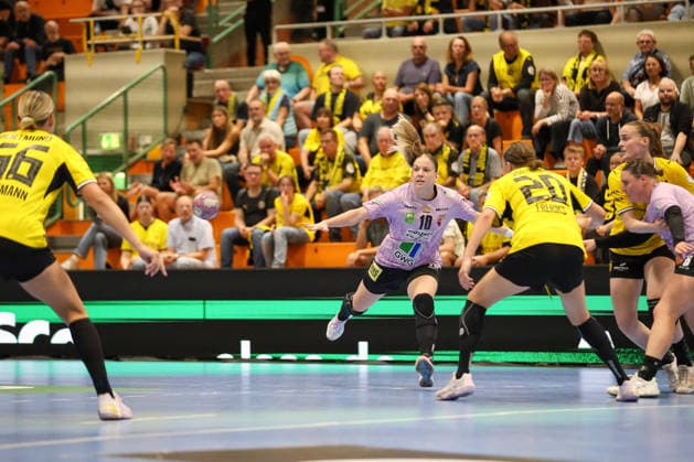 GER, BVB Borussia Dortmund Handball vs. SV Union Halle-Neustadt, Handball, DHB-Pokal Frauen, Spielzeit 2026 2027, 30.09.2026,Viktoria Marksteiner (SV Union Halle-Neustadt) GER, BVB Borussia Dortmund Handball vs. SV Union Halle-Neustadt, Handball, DHB-Pokal Frauen, Spielzeit 2026 2027, 30.09.2026 Dortmund Copyright: xEibner-Pressefoto JavadxMohammadpourx EP_JMR