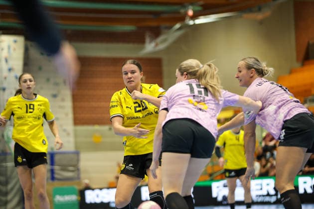 GER, BVB Borussia Dortmund Handball vs. SV Union Halle-Neustadt, Handball, DHB-Pokal Frauen, Spielzeit 2026 2027, 30.09.2026,Merel Freriks (BVB Borussia Dortmund Handball) GER, BVB Borussia Dortmund Handball vs. SV Union Halle-Neustadt, Handball, DHB-Pokal Frauen, Spielzeit 2026 2027, 30.09.2026 Dortmund Copyright: xEibner-Pressefoto JavadxMohammadpourx EP_JMR