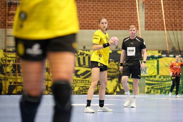 GER, BVB Borussia Dortmund Handball vs. SV Union Halle-Neustadt, Handball, DHB-Pokal Frauen, Spielzeit 2026 2027, 30.09.2026,Iva Mladenovska (BVB Borussia Dortmund Handball) GER, BVB Borussia Dortmund Handball vs. SV Union Halle-Neustadt, Handball, DHB-Pokal Frauen, Spielzeit 2026 2027, 30.09.2026 Dortmund Copyright: xEibner-Pressefoto JavadxMohammadpourx EP_JMR