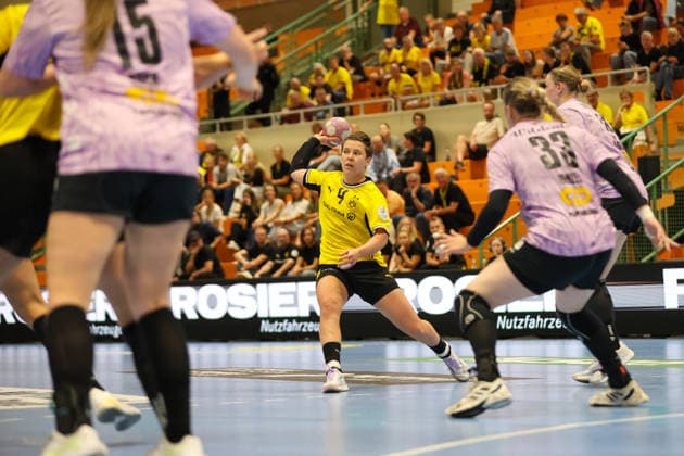 GER, BVB Borussia Dortmund Handball vs. SV Union Halle-Neustadt, Handball, DHB-Pokal Frauen, Spielzeit 2026 2027, 30.09.2026,Alina Grijseels (BVB Borussia Dortmund Handball) GER, BVB Borussia Dortmund Handball vs. SV Union Halle-Neustadt, Handball, DHB-Pokal Frauen, Spielzeit 2026 2027, 30.09.2026 Dortmund Copyright: xEibner-Pressefoto JavadxMohammadpourx EP_JMR