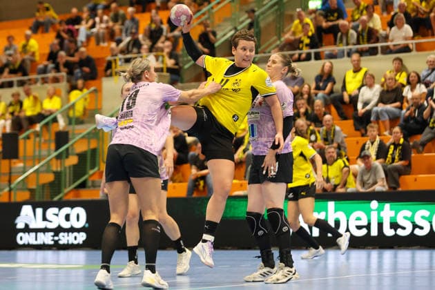 GER, BVB Borussia Dortmund Handball vs. SV Union Halle-Neustadt, Handball, DHB-Pokal Frauen, Spielzeit 2026 2027, 30.09.2026,Alina Grijseels (BVB Borussia Dortmund Handball) GER, BVB Borussia Dortmund Handball vs. SV Union Halle-Neustadt, Handball, DHB-Pokal Frauen, Spielzeit 2026 2027, 30.09.2026 Dortmund Copyright: xEibner-Pressefoto JavadxMohammadpourx EP_JMR