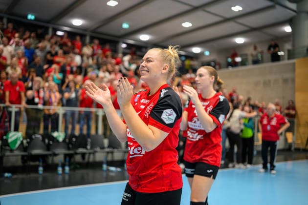 Lotta Heider (Thueringer HC, 07), Jolina Huhnstock (Thueringer HC, 45) GER, Thueringer HC gegen HSG Blomberg-Lippe, Handball, DHB-Pokal, Saison 2026 2027, 2. Runde, Mittwoch, 19.00 Uhr, 30.09.2026 GER, Thueringer HC gegen HSG Blomberg-Lippe, Handball, DHB-Pokal, Saison 2026 2027, 2. Runde, Mittwoch, 19.00 Uhr, 30.09.2026 Bad Langensalza Copyright: xMartinxHerbstx