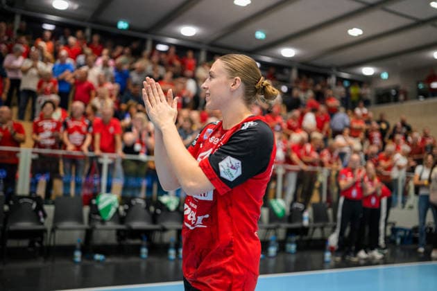 Jolina Huhnstock (Thueringer HC, 45) GER, Thueringer HC gegen HSG Blomberg-Lippe, Handball, DHB-Pokal, Saison 2026 2027, 2. Runde, Mittwoch, 19.00 Uhr, 30.09.2026 GER, Thueringer HC gegen HSG Blomberg-Lippe, Handball, DHB-Pokal, Saison 2026 2027, 2. Runde, Mittwoch, 19.00 Uhr, 30.09.2026 Bad Langensalza Copyright: xMartinxHerbstx