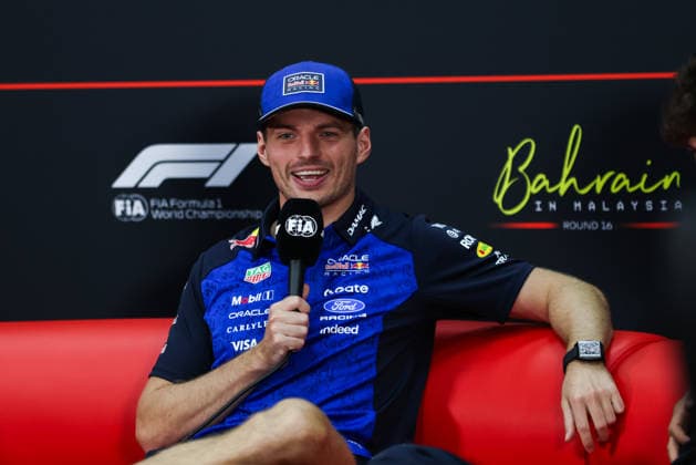 F1 - BAHRAIN GRAND PRIX IN MALAYSIA 2026 press conference, PK, Pressekonferenz VERSTAPPEN Max (nld), Red Bull Racing Ford RB22, portrait during the 2026 Formula 1 Bahrain Grand Prix in Malaysia, 16th round of the 2026 Formula One World Championship, WM, Weltmeisterschaft from October 2 to 4, 2026 on the Sepang International Circuit, in Sepang, Malaysia - SepangMalaysia Copyright: xANTONINxVINCENTx