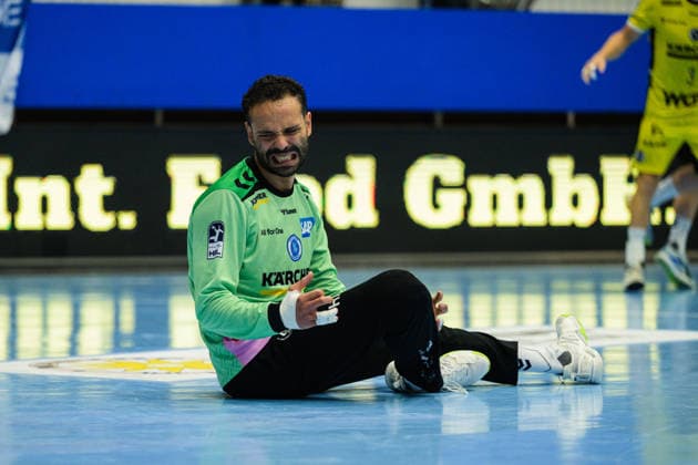 Mohamed Essam Moustafa El-Tayar (TVB Stuttgart, 12) GER, ThSV Eisenach gegen TVB Stuttgart, 1. Opel Handballbundesliga, Handball, 7. Spieltag, Saison 2026 2027, 19.00 Uhr, 01.10.2026 GER, ThSV Eisenach gegen TVB Stuttgart, 1. Opel Handballbundesliga, Handball, 7. Spieltag, Saison 2026 2027, 19.00 Uhr, 01.10.2026 Eisenach Copyright: xMartinxHerbstx