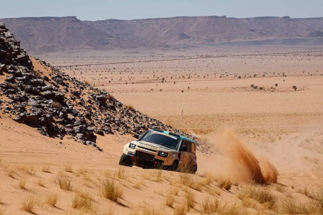 W2RC - RALLYE DU MAROC 2026 502 BACIUSKA Rokas (ltu), VIDAL Oriol (esp), Defender Dakar D7X-R, Defender Rally, FIA W2RC, STK STK, action, during the Stage 4 of the Rallye du Maroc 2026, 4th round of the 2026 WR2C Championship from October 2, 2026 around Zagora, Morocco - AgadirMorocco Copyright: xFREDERICxLExFLOCxHx