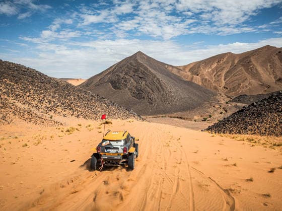 W2RC - RALLYE DU MAROC 2026 222 DE MEVIUS Guillaume (bel), BAUMEL Mathieu (fra), X-Raid Mini JCW 3.0i, X-Raid Team, FIA W2RC, ULT T1+, action, during the Stage 4 of the Rallye du Maroc 2026, 4th round of the 2026 WR2C Championship from October 2, 2026 around Zagora, Morocco - AgadirMorocco Copyright: xFREDERICxLExFLOCxHx