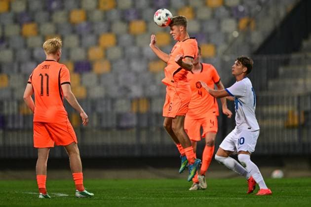 MARIBOR , 02-10-2026 , Stadion Ljudski vrt , season 2026 2027 , UEFA EURO, EM, Europameisterschaft,Fussball U-21 Qualification football , match between Slovenia U-21 and Netherlands U-21, picture shows Netherlands U21, U 21 player Sean Steur Slovenia - Netherlands u21 x207824061x Copyright: