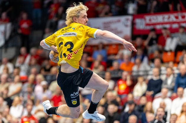 Jannes Krone (HSC 2000 Coburg, 23) im Torwurf GER, TuS N-Luebbecke vs. HSC 2000 Coburg, Handball, 2. Bundesliga, 6. Spieltag, Spielzeit 2026 2027, 02.10.2026 GER, TuS N-Luebbecke vs. HSC 2000 Coburg, Handball, 2. Bundesliga, 6. Spieltag, Spielzeit 2026 2027, 02.10.2026 Luebbecke Copyright: xEibner-Pressefoto JanxRollingerx EP_JSK