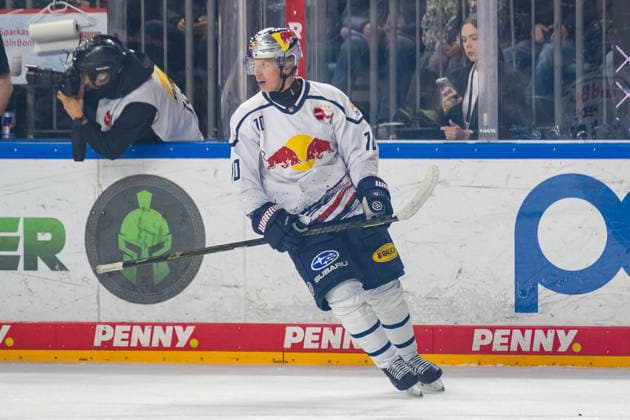Elis Hede (EHC Red Bull Muenchen, 10) hat das Tor zum 2:1 erzielt. Koelner Haie vs. EHC Red Bull Muenchen, Eishockey, Penny DEL, 05. Spieltag, Saison 2026 2027, 02.10.2026 Koelner Haie vs. EHC Red Bull Muenchen, Eishockey, Penny DEL, 05. Spieltag, Saison 2026 2027, 02.10.2026 Koeln Copyright: xEibner-Pressefoto ThomasxHaeslerx EP_THR