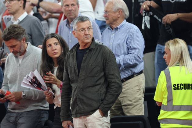 Herbert Hainer (FC Bayern Muenchen, Praesident), GER, FC Bayern Basketball vs. Partizan Mozzart Bet Belgrad, Basketball, Euroleague, 3. Spieltag, Saison 2026 2027, 02.10.2026, GER, FC Bayern Basketball vs. Partizan Mozzart Bet Belgrad, Basketball, Euroleague, 3. Spieltag, Saison 2026 2027, 02.10.2026 Muenchen Copyright: xEibner-Pressefoto JennixMaulx EP_JML